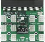 XT-XINTE 12V 64-Pin to 12x 6-Pin GPU Power Breakout Board | Server PSU Adapter for Mining Rig GPU Power Distribution (Board Only)