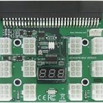XT-XINTE 12V 64-Pin to 12x 6-Pin GPU Power Breakout Board | Server PSU Adapter for Mining Rig GPU Power Distribution (Board Only)