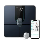 Eufy Smart Scale P2 Pro Wi-Fi and Bluetooth Body Composition Scale, 16 Body Metrics, Heart Rate Monitor, Black T9149K11