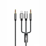 JBQ 3-in-1 Digital Audio Cable | Lightning, USB-C & 3.5mm AUX | 1.2M Braided Nylon (AX-31)