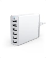 ANKER 130W GaN Charger Station White, 6-Port USB Fast Charging Hub (4 USB-C + 2 USB-A), Desktop Charging Dock A2155P11