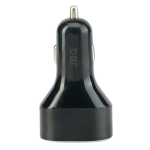 JBQ 6.5A Dual USB Car Charger QC 3.0 Fast Charge with Lightning Cable for iPhone & iPad (C-65)