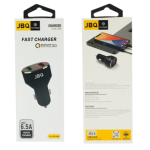 JBQ 6.5A Dual USB Car Charger QC 3.0 Fast Charge with Lightning Cable for iPhone & iPad (C-65) - Image 5