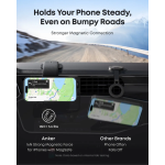Anker Qi2 Magnetic Car Phone Holder, MagSafe Compatible, Black (A9110H11) - Image 3