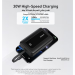 Anker Zolo Power Bank 20,000mAh 30W Portable Charger Built-In USB-C Cable, Fast Charging Battery Pack (A1689011) - Image 2