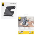 JBQ 3-in-1 Foldable Wireless Charging Station 15W Fast Charger for Phone, Watch & Earbuds (WIC-04) - Image 5
