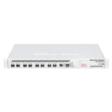 MikroTik CCR1072-1G-8S+ Cloud Core Router | 72-Core Tilera CPU | 8x 10G SFP+ | 1x Gigabit Ethernet | Rackmount Router