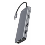 JBQ 12-in-1 USB-C Hub Docking Station, 4K HDMI, VGA, RJ45, PD 100W, SD/TF, Audio (HD-1201)
