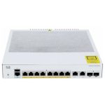 Cisco Catalyst C1000-8FP-2G-L Managed Switch, 8-Port Gigabit PoE+, 2x SFP Uplink, Layer 2 Network Switch