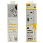 JBQ 5-Power Socket with 6 USB Ports 2500W (Defender Series) [SC-5614] - Image 8