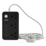 JBQ SC-3604 Power Strip ? 3 Universal Sockets + 6 USB Ports, 2500W Fast Charging Extension Socket [SC-3604]
