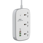 JBQ Wi-Fi Smart Power Strip 3 AC Outlets + 4 USB Ports, 30W Fast Charging, App Control, Surge Protection (SCW-3451) - Image 2