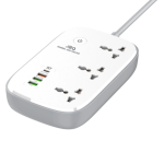 JBQ Wi-Fi Smart Power Strip 3 AC Outlets + 4 USB Ports, 30W Fast Charging, App Control, Surge Protection (SCW-3451) - Image 3