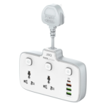 JBQ 2500W Universal Power Socket with 1 PD, QC 3.0 & 2 Auto-ID USB Ports [SC-2413]