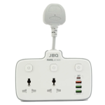 JBQ 2500W Universal Power Socket with 1 PD, QC 3.0 & 2 Auto-ID USB Ports [SC-2413] - Image 4