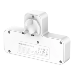 JBQ 2-Outlet Power Socket with USB-C and 2 USB-A, 20W PD, QC 3.0 Fast Charger, Universal Plug Adapter, 2500W [SC-2311] - Image 3