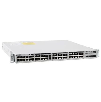 Cisco C9300L-48PF-4X-A 48-Port PoE+ Layer 3 Managed Switch with 4x10G SFP+ Uplink, Network Advantage