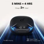 Soundcore Liberty 4 Pro True Wireless Noise Cancelling Earbuds, Hi-Res LDAC, Bluetooth 5.3, Wireless Charging (A3954) - Image 3