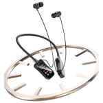 JBQ Professional Singer Grade Wireless Magnetic Neckband Headphones with  Display, Noise Cancelling, Vlog [B418472] - Image 3