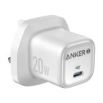 Anker Zolo 20W USB-C GaN Fast Charger, PD 3.0 Compact Wall Charger, White (A2699K21)