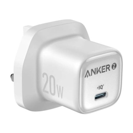 Anker Zolo 20W USB-C GaN Fast Charger, PD 3.0 Compact Wall Charger, White (A2699K21)