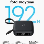 Soundcore P41i Wireless Earbuds with Built-in Portable Phone Charger, Adaptive ANC, 192H Playtime, Bluetooth 5.3 (A3937H11)
