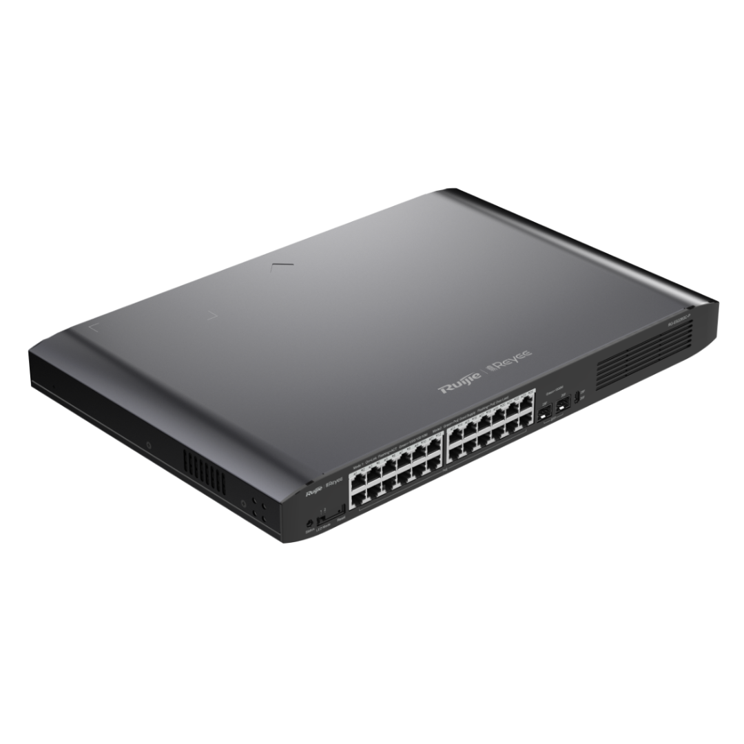 65 Ruijie | Reyee RG-ES226GC-P 26-Port Gigabit Smart Cloud Managed PoE+ Switch (24 PoE+ Ports, 2 SFP, 370W) - Image 1