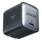 Anker 715 Nano II 65W USB C port Wall Charger | GaN II PPS Fast Compact Foldable [A2663K11] (cable not included)