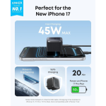 Anker Nano 45W USB-C Fast Charger, Foldable Compact Wall Charger with 6ft USB-C Cable (A2692K11) - Image 2