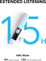 Soundcore A30i Wireless Earbuds, ANC Noise Cancelling Bluetooth 5.4 Earphones, 24H Playtime, IP54 Waterproof, AI Clear Calls (A3958) - Image 8