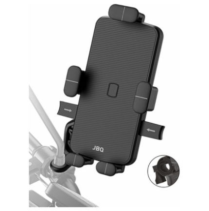 JBQ Freely Adjustable Handlebar Semi Automatic Holder | For Mobile Phones For Bicycles And Motorcycles [HO-22435]