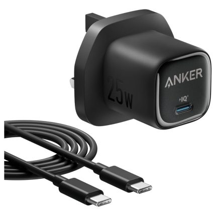 Anker 25W USB-C Fast Charger with USB-C Cable (B2656K11) Compact PD Wall Charger