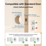 eufy Security Smart Lever Lock C33 Fingerprint Keyless Door Lock with Built-in Wi-Fi, App Control, Alexa, Auto-Lock (T85L0111) - Image 5