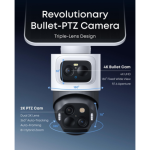 eufyCam S4 2-Cam Kit 4K Solar Wireless Security Camera with Triple Lens PTZ and AI Tracking (E81723W1) - Image 2