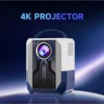 Umiio Q5 Smart Home Theater Portable Video Projector ? Android, WiFi 6, Bluetooth, Remote Control, Compact Home Cinema - Image 3