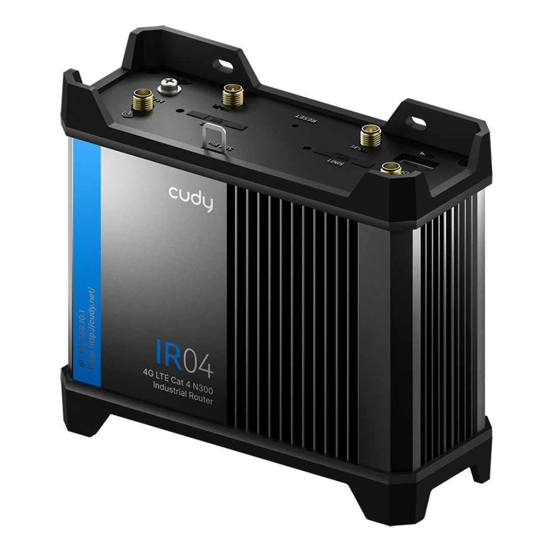 263 Cudy IR04_EU Industrial 4G LTE Cat4 Wi-Fi Router | Dual SIM | RS232/RS485/RS422 | DIN-Rail | IP30 | -40?C to 75?C - Image 1