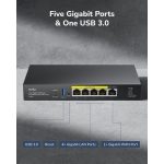 Cudy C200P 2-in-1 Gigabit VPN Router and AP Controller | 4 PoE+ Ports | Manage 200 APs | Captive Portal - Image 4
