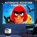 Umiio Q5 Smart Home Theater Portable Video Projector ? Android, WiFi 6, Bluetooth, Remote Control, Compact Home Cinema - Image 4
