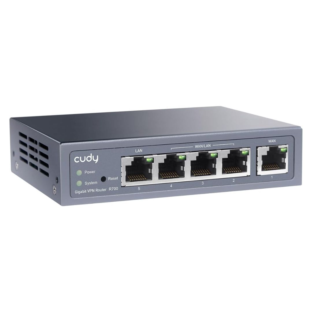 311 Cudy R700 Gigabit Multi-WAN VPN Router | 5 Gigabit Ports, Load Balancing, WireGuard, OpenVPN, IPSec, Business Network Gateway - Image 1