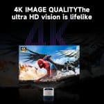 Umiio Q5 Smart Home Theater Portable Video Projector | Android, WiFi 6, Bluetooth, Remote Control, Compact Home Cinema - Image 5