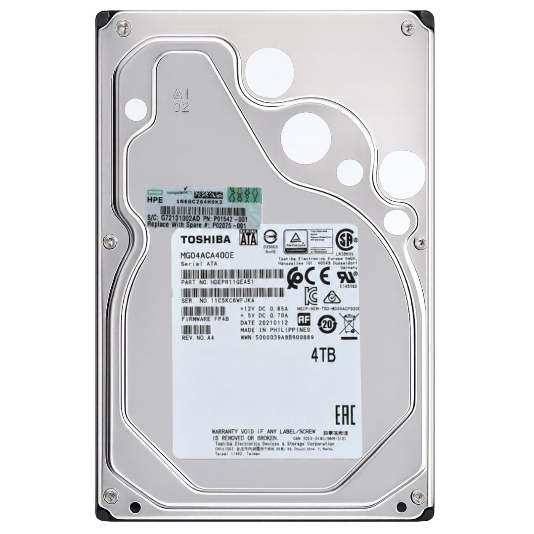 377 Toshiba MG04ACA400E 4TB Enterprise SATA 3.5" Internal Hard Drive - Image 1