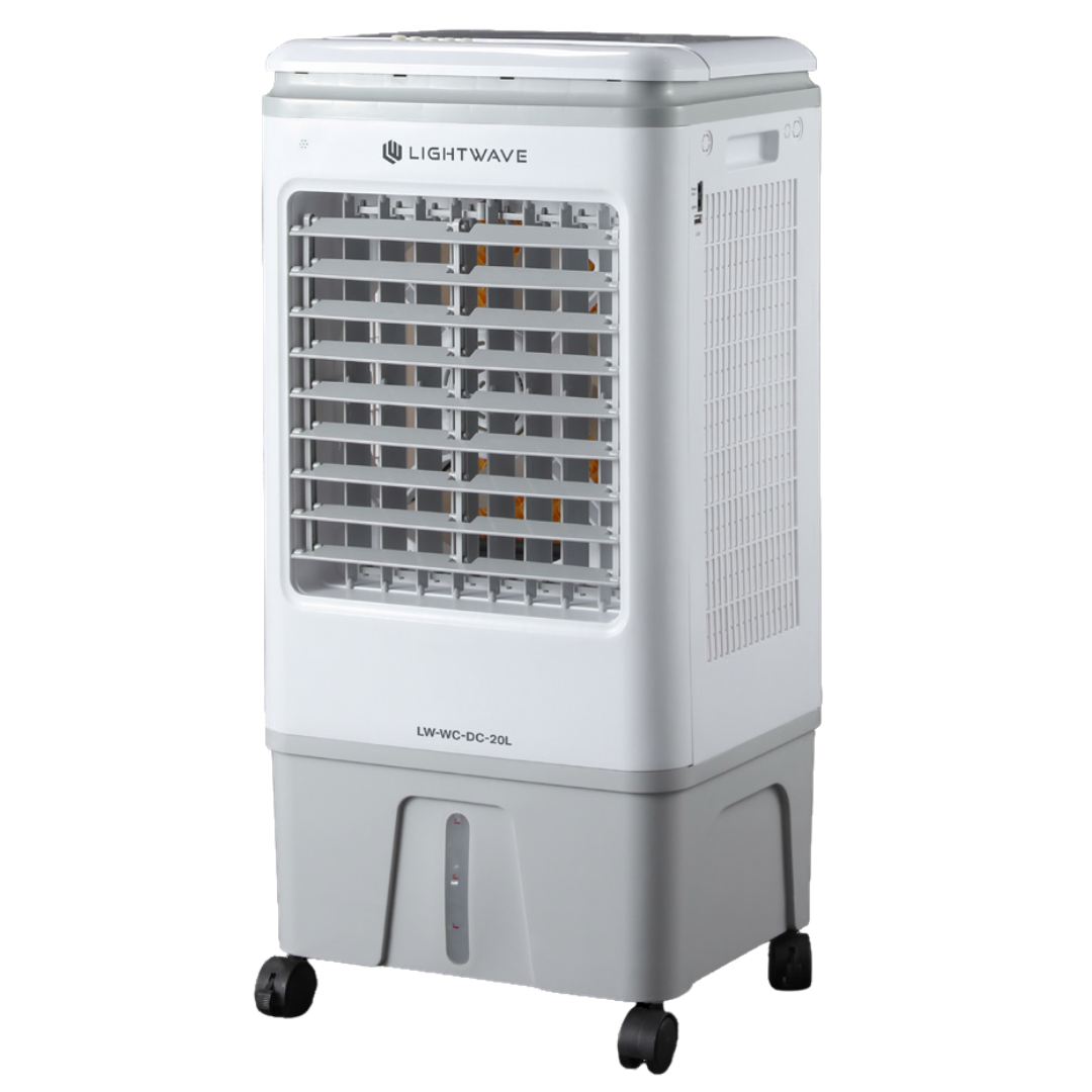 388 Lightwave Airwave Cooler (LW-WC-DC-20L) 20Liters Portable Evaporative Air Cooler with DC Motor, Honeycomb Cooling Pads, Remote Control | Low Power Consumption - Image 1