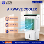 Lightwave Airwave Cooler (LW-WC-DC-40L) 40Liters Portable Evaporative Air Cooler with Remote Control, 3 Speed Settings, Oscillation, Timer and  Ice Pack Cooling - Image 3