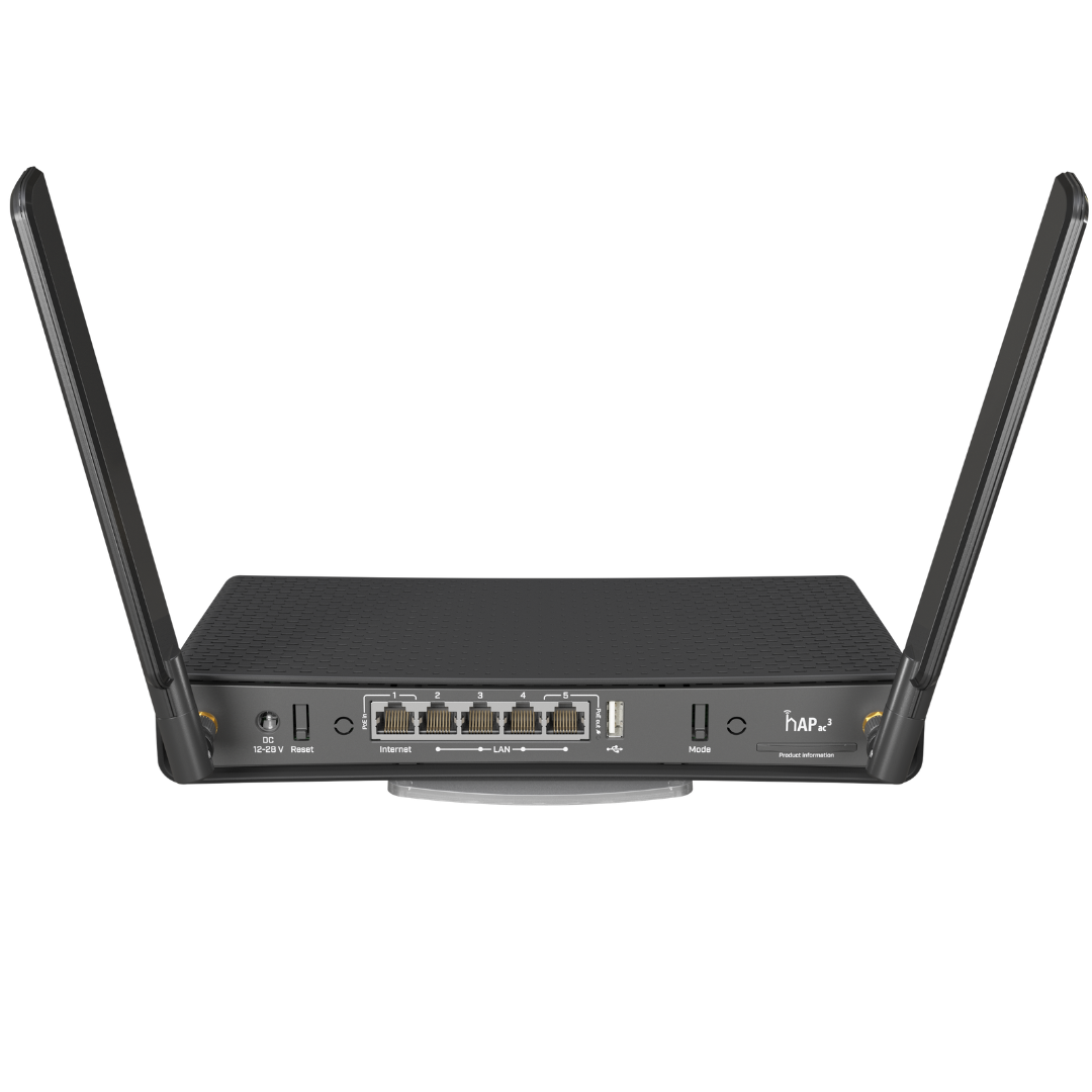 52 MikroTik hAP AC 3 (RBD53iG-5HacD2HnD) AC1200 Dual-Band Gigabit WiFi Router with 5 Gigabit Ports, Passive PoE and USB - Image 1